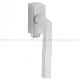 Maniglia per finestra DK con pulsante su placca 144 Quark Reguitti