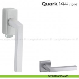 Maniglia per finestra DK con pulsante su placca 144 Quark Reguitti 2