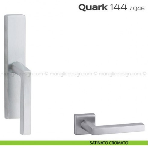 Maniglia per finestra cremonese 144 Quark Reguitti satinato cromato