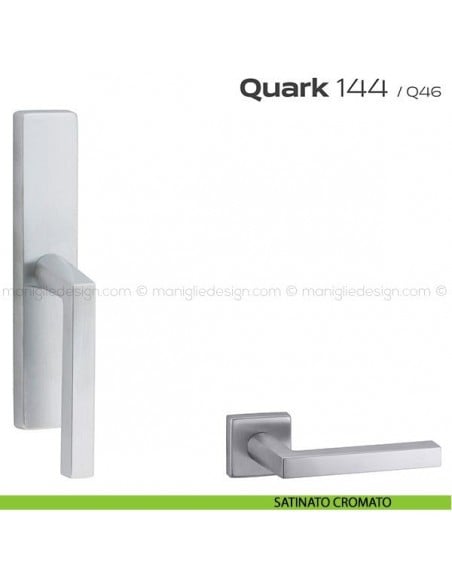 Maniglia per finestra cremonese 144 Quark Reguitti satinato cromato
