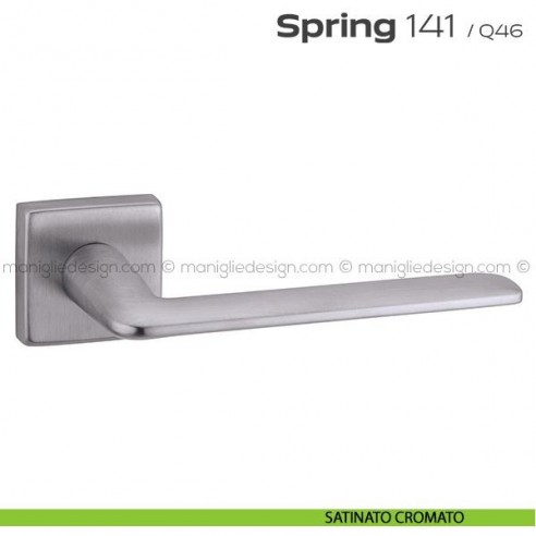 Maniglia per porta 141 Spring Q. Reguitti satinato cromato