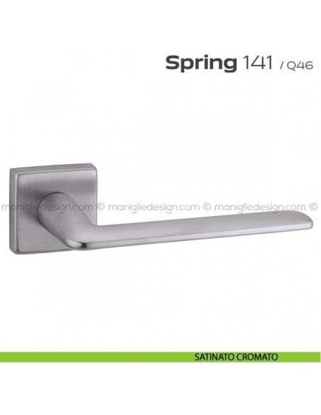 Maniglia per porta 141 Spring Q. Reguitti satinato cromato