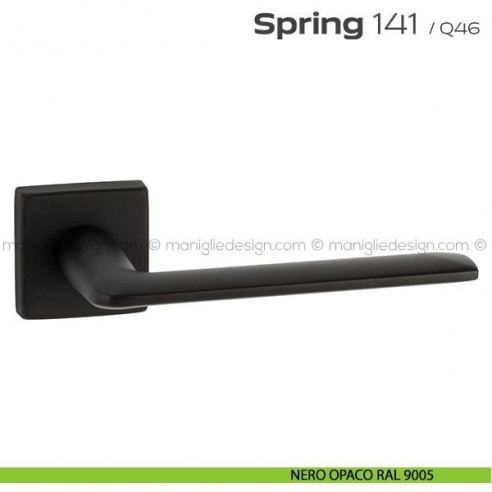 Maniglia per porta 141 Spring Q. Reguitti nero opaco RAL 9005
