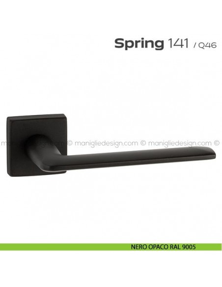 Maniglia per porta 141 Spring Q. Reguitti nero opaco RAL 9005