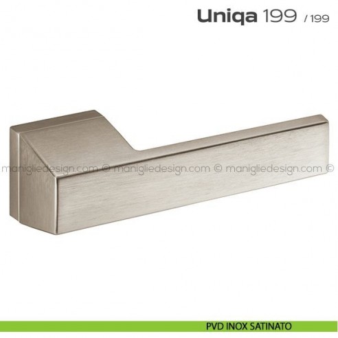 Maniglia per porta 199 Uniqa Reguitti PVD Inox Satinato