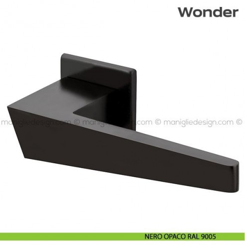 Maniglia per porta 113 Wonder Reguitti nero opaco RAL 9005