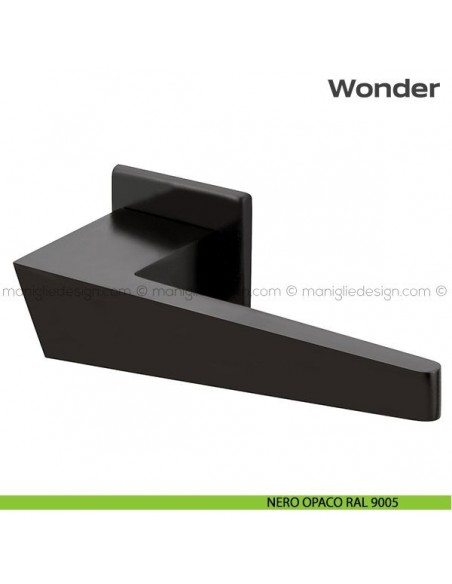 Maniglia per porta 113 Wonder Reguitti nero opaco RAL 9005