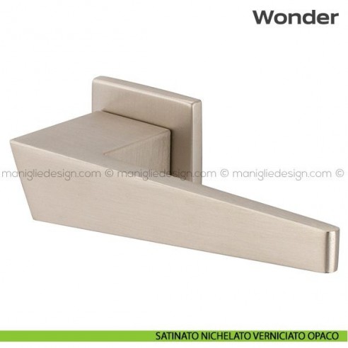 Maniglia per porta 113 Wonder Reguitti satinato nichelato opaco