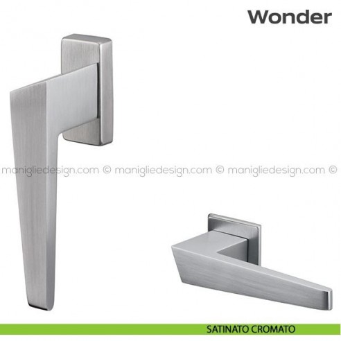 Maniglia per finestra martellina 113 Wonder Reguitti satinato cromato