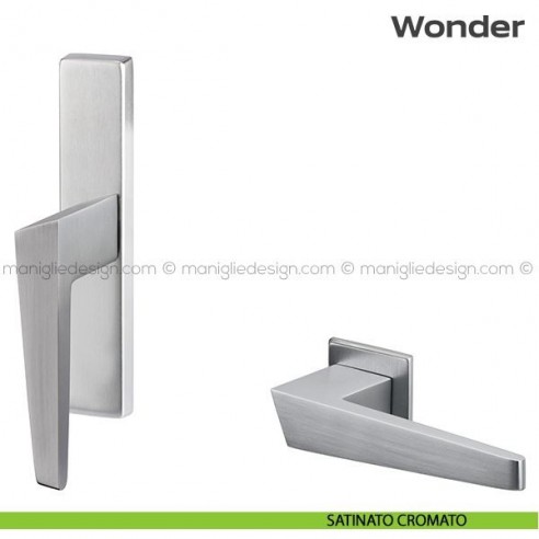 Maniglia per finestra cremonese 133 Wonder Reguitti satinato cromato