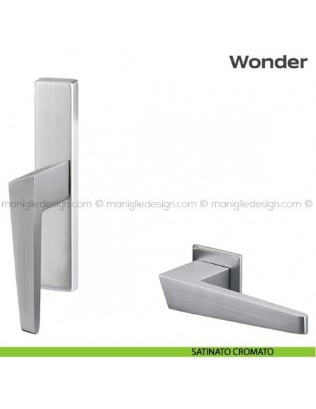 Maniglia per finestra cremonese 133 Wonder Reguitti satinato cromato