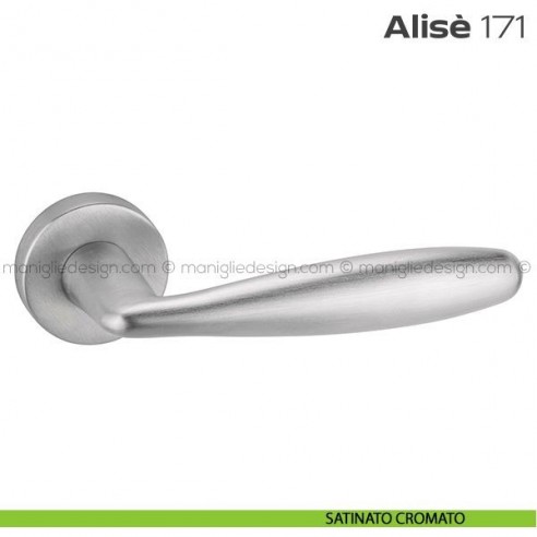 Maniglia per porta 171 Alisè Reguitti satinato cromato