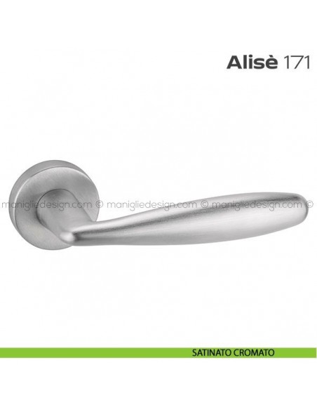 Maniglia per porta 171 Alisè Reguitti satinato cromato