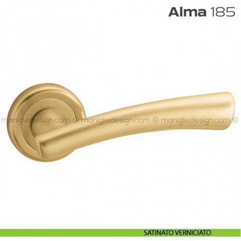 Maniglia per porta 185 Alma Reguitti satinato verniciato