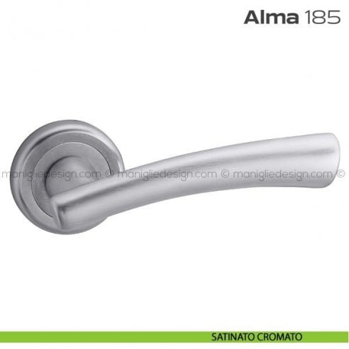 Maniglia per porta 185 Alma Reguitti satinato cromato