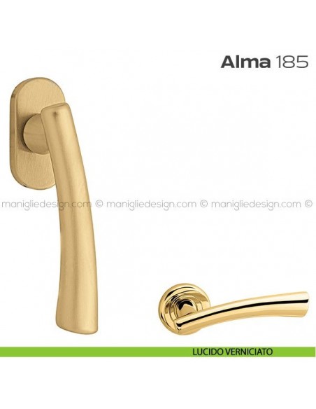 Maniglia per finestra martellina 185 Alma Reguitti lucido verniciato