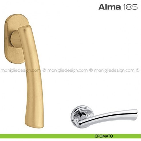 Maniglia per finestra martellina 185 Alma Reguitti cromato