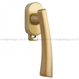 Maniglia per finestra DK con pulsante su placca 185 Alma Reguitti