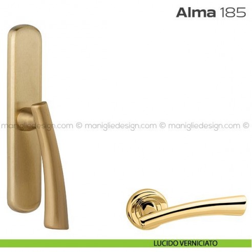 Maniglia per finestra cremonese 185 Alma Reguitti lucido verniciato
