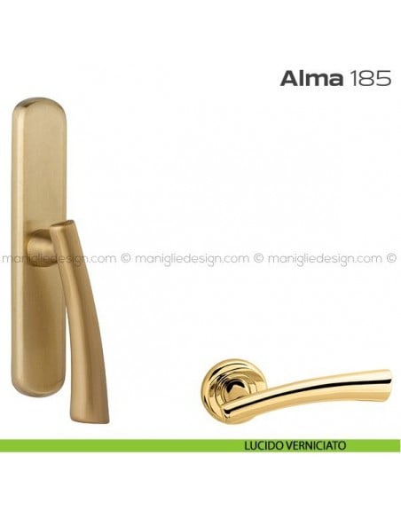 Maniglia per finestra cremonese 185 Alma Reguitti lucido verniciato