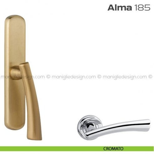 Maniglia per finestra cremonese 185 Alma Reguitti cromato