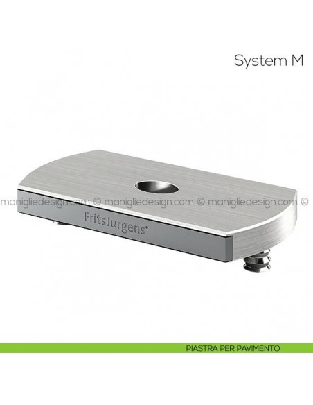 System M Fritsjurgens cerniera per porta a bilico - piastra per pavimento