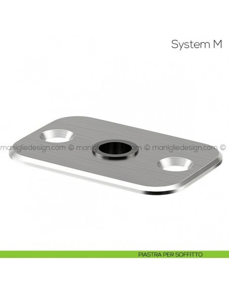 System M Fritsjurgens cerniera per porta a bilico - piastra per soffitto