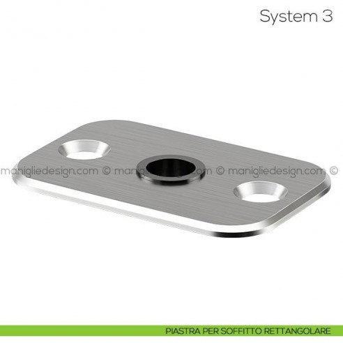 System 3 FritsJurgens piastra soffitto rettangolare