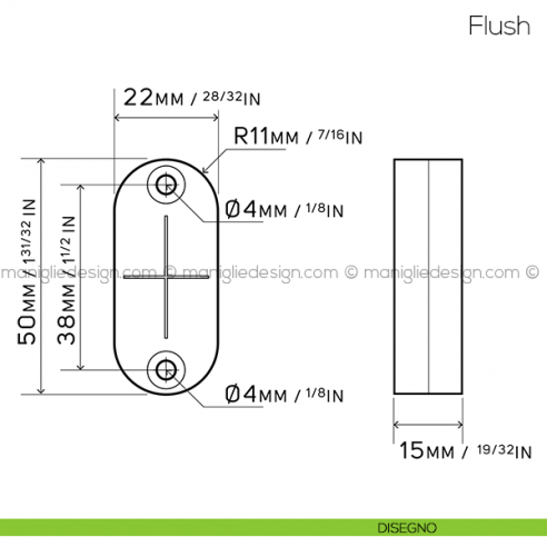 Chiusura magnetica Flush FritsJurgens disegno