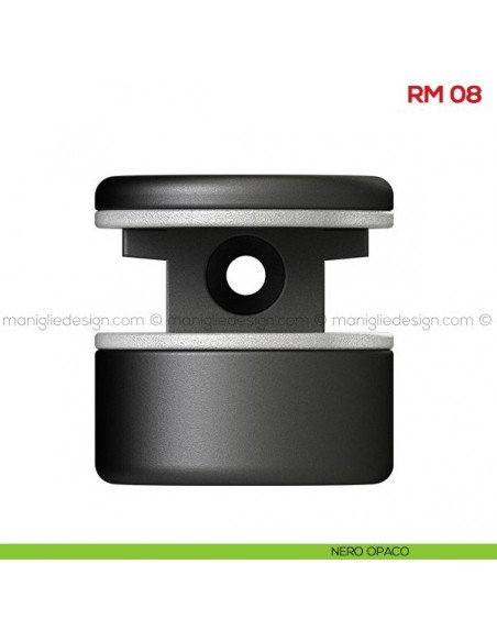 Reggimensola per vetro Mital RM08 nero opaco