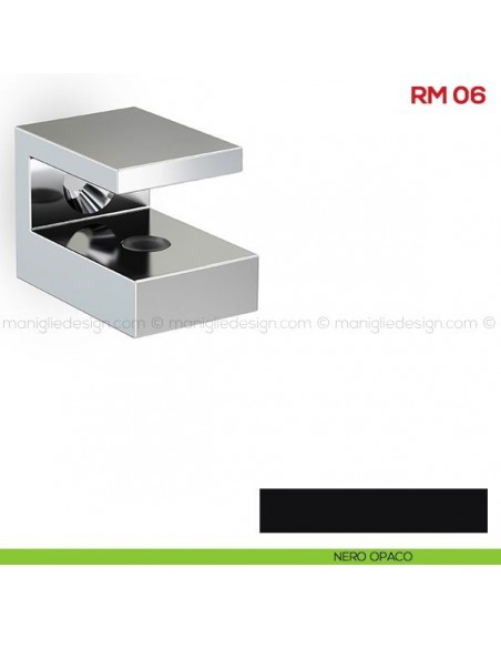 Reggimensola per vetro Mital RM06 nero opaco
