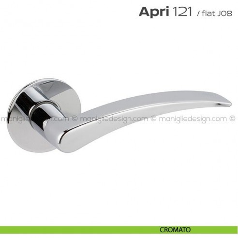 Maniglia per porta 121 Apri Flat Reguitti cromato