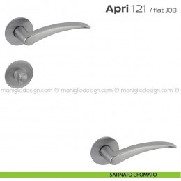 Maniglia per porta con nottolino 121 Apri Flat Reguitti 2