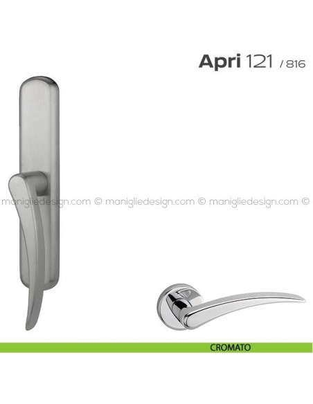 Maniglia per finestra cremonese 121 Apri T. Reguitti cromato