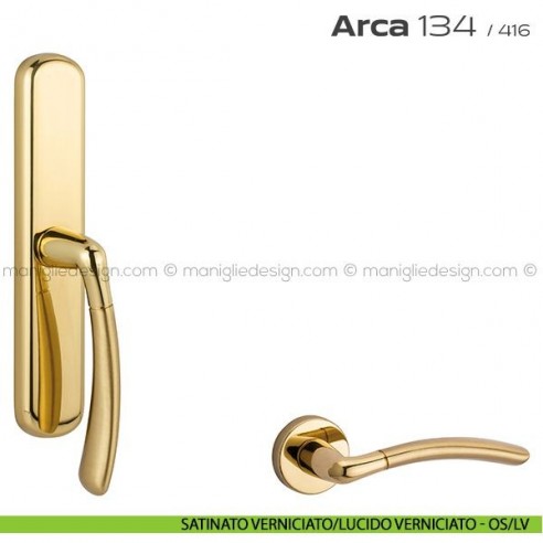 Maniglia per finestra cremonese 134 Arca Reguitti satinato verniciato/lucido verniciato