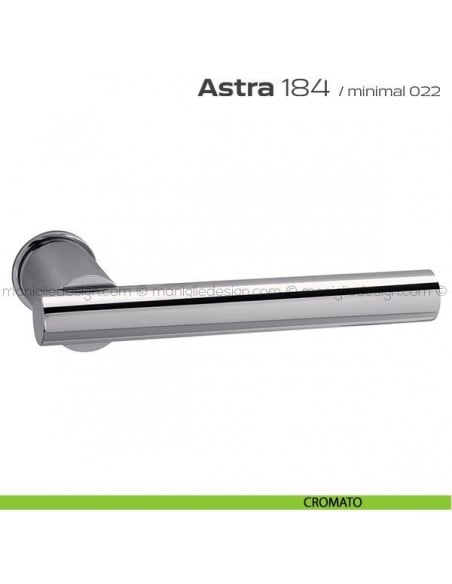 Maniglia per porta 184 Astra Minimal Reguitti cromato
