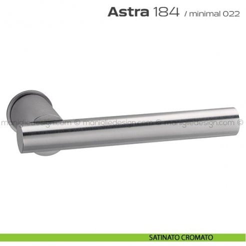 Maniglia per porta 184 Astra Minimal Reguitti satinato cromato