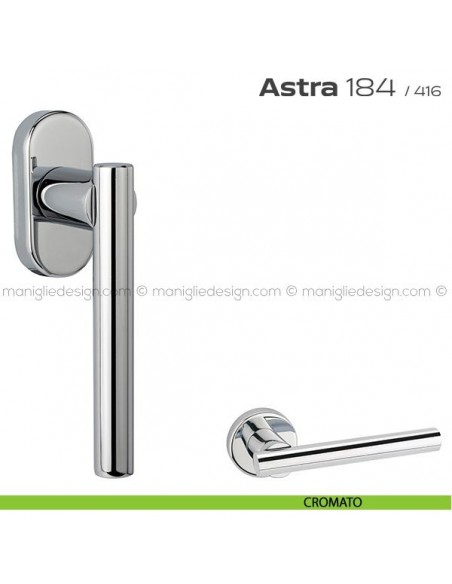 Maniglia per finestra martellina 184 Astra Reguitti cromato