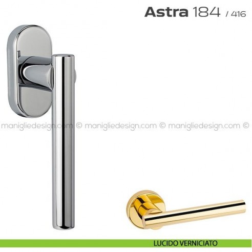 Maniglia per finestra martellina 184 Astra Reguitti lucido verniciato
