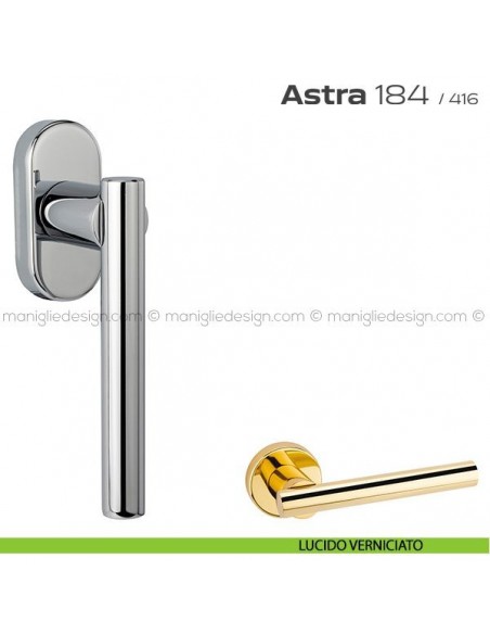 Maniglia per finestra martellina 184 Astra Reguitti lucido verniciato