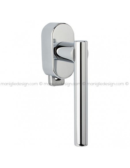 Maniglia per finestra DK con pulsante su placca 184 Astra Reguitti