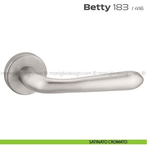 Maniglia per porta 183 Betty Reguitti satinato cromato