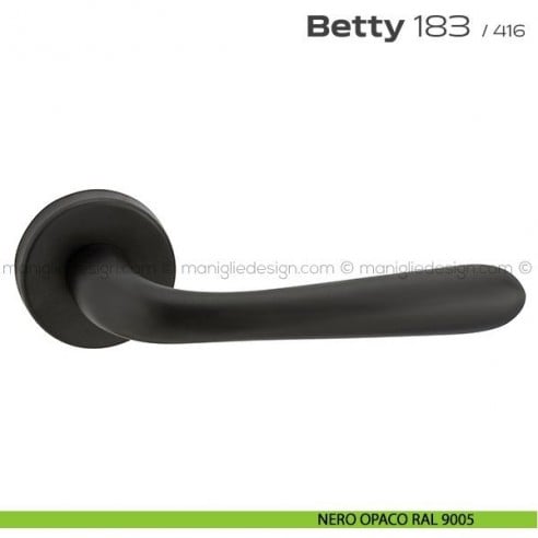 Maniglia per porta 183 Betty Reguitti nero opaco RAL 9005