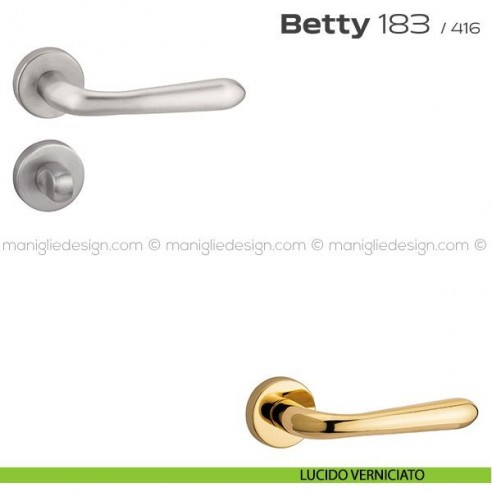 Maniglia per porta con nottolino 183 Betty Reguitti lucido verniciato