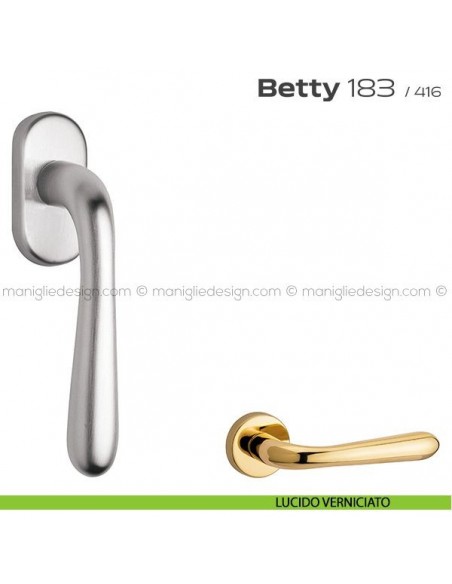 Maniglia per finestra martellina 183 Betty Reguitti lucido verniciato