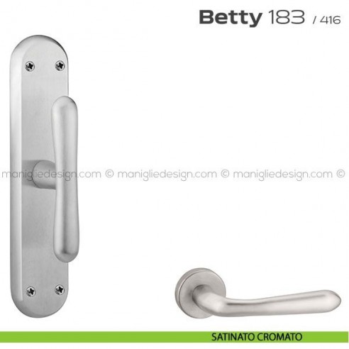 Maniglia per finestra cremonese 183 Betty Reguitti satinato cromato