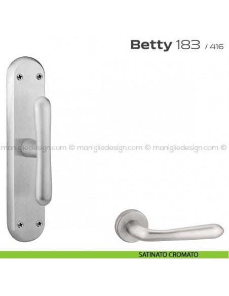 Maniglia per finestra cremonese 183 Betty Reguitti satinato cromato