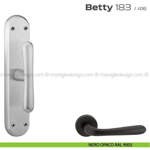 Maniglia per finestra cremonese 183 Betty Reguitti nero opaco RAL 9005