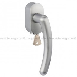 Maniglia per finestra DK con chiave su placca 342 Brixton Reguitti