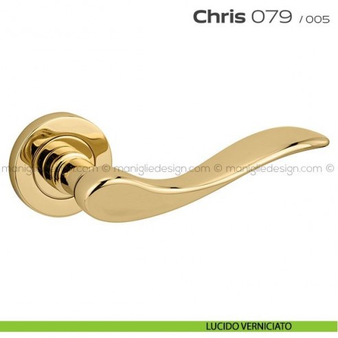 Maniglia per porta 079 Chris Reguitti lucido verniciato